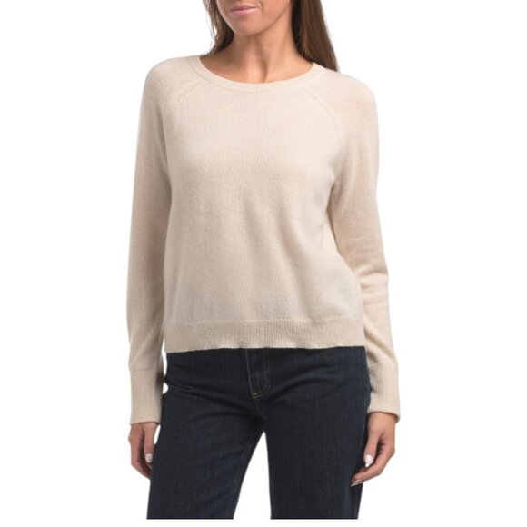 WHITE + WARREN Heather Cashmere Sweater - Picture 1 of 3